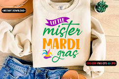 little mister mardi gras Quotes SVG Design, Mardi gras Product Image 1
