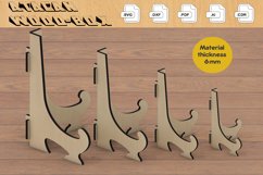 Dish holder stand Templates / Laser Plate Easel Display 377 Product Image 1