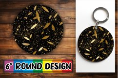 Mesmerizing Black &amp; Gold Magic: Sublimation Product Image 1