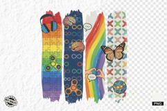 Autism Brushtrokes Clipart Product Image 1