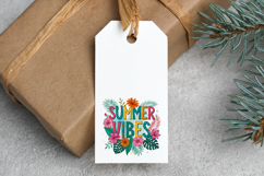 Vibrant Retro Summer Vibes PNG with Flowers Product Image 6