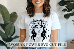 Woman Power SVG Design | Feminist SVG for Cricut&amp;Silhouette Product Image 1
