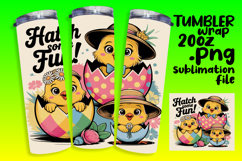 CHIC 20oz PNG Tumbler Wrap , Cute Easter Product Image 1