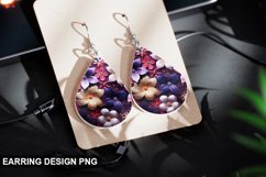 Valentines Day Teardrop Sublimation- Valentines Day Earring Product Image 1