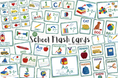 School Flash Cards Clipart Product Image 1