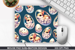 Easter Eggs Mouse Pad Sublimation, Easter Mouse Pad PNG Product Image 1