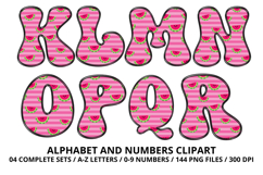 Watermelon Alphabet PNG Cute Summer Letters &amp; Numbers 300DPI Product Image 3