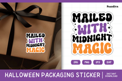Halloween Small Business Packaging Sticker | Midnight Magic Product Image 1