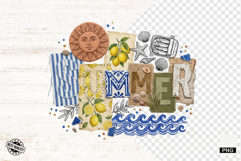 Mediterranean Collage PNG Sublimation Product Image 1