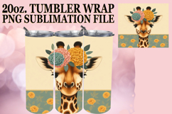 Cozy Escapes 20oz tumbler wrap, Giraffe Product Image 1