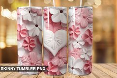 3D Valentine&#039;s Day PNG Tumbler Design Product Image 1