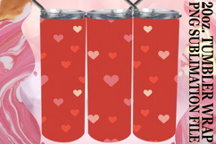 Joyful Hearts 20oz tumbler wrap, Valentine's Pattern Product Image 1