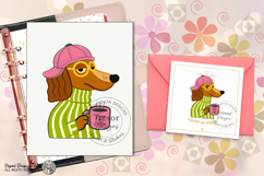 Funny Dachshund Dog PNG Coffee Lover Design Funny Pet Lover Product Image 8