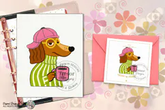 Funny Dachshund Dog PNG Coffee Lover Design Funny Pet Lover Product Image 8