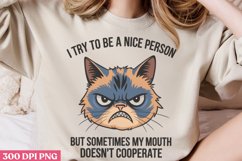 I Try To Be A Nice Person PNG, Funny animal Jokes S Product Image 1