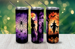 Witchy Halloween Tumbler Wraps 13 PNG Designs Product Image 6