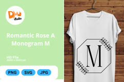 Romantic Rose Monogram Art Product Image 1