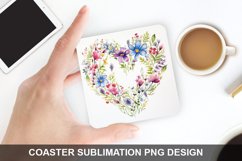 Spring Flower - Coaster Sublimation Design Product Image 1