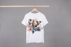 Magical Birds With flowers | Bird watercolor | Floral Bird Product Image 4