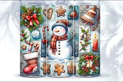 4 Christmas Seamless Tumbler Wrap 20 oz Product Image 2