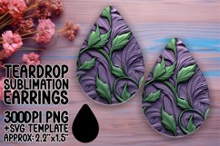 Floral Elegance Teardrop Art Product Image 1