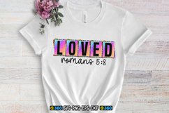 Loved romans 5:8 PNG Product Image 4
