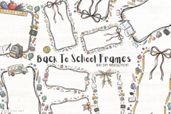 Back To School Frames Clipart Product Image 1