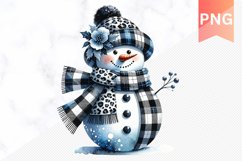 Christmas Snowman Sublimation - Clipart PNG Product Image 1