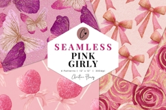Seamless Pink Girly Digital Paper Product Image 1