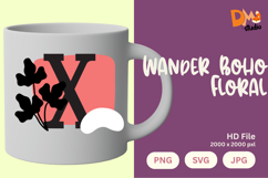 Wander Boho Floral Monogram Product Image 1