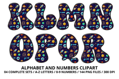Vintage Toys Alphabet and Numbers PNG 300 DPI Product Image 3