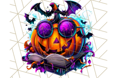 Pumpkin Party Halloween Clipart PNG, Cute Spooky Elements Product Image 5