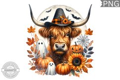 Halloween Cow Sublimation Design - High Quality 300 Dpi Product Image 1