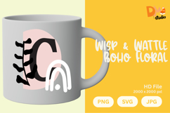 Wisp &amp; Wattle Boho Floral Monogram Product Image 1