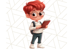 School Teacher Clipart, Boy Teacher PNG, Cute Classroom Art Product Image 11