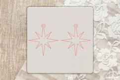 Nativity Star Earrings Laser Cut | Jewerly SVG | SVG Product Image 3