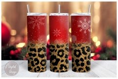 20oz Christmas Skinny Tumbler Sublimation Design Product Image 1