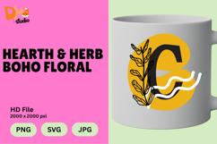 Hearth &amp; Herb Boho Floral Monogram Product Image 1
