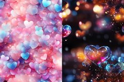 Magic Hearts Seamless Digital Paper Product Image 3