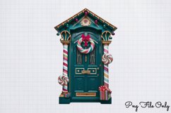 Christmas Door Sublimation Clipart PNG Product Image 1