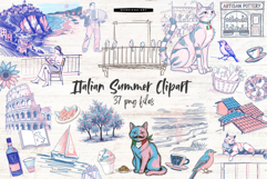 Italian Summer Clipart Product Image 1