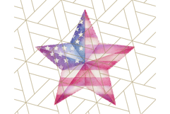 Patriotic Star Clipart PNG, Stars 4th of July PNG Graphic Product Image 5