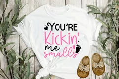 You're kickin' me smalls SVG Design, Pregnancy SVG Design Product Image 2