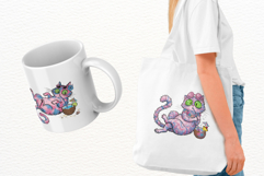 Whimsical Summer Cat Png Clipart Product Image 3