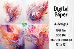 Abstract | Fluid Art | Digital Paper | PNG Background | Wall Product Image 1