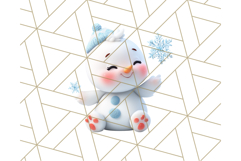 Adorable Snowman Character PNG Clipart Product Image 5