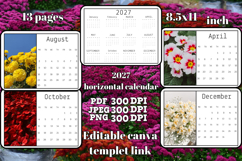 2027 horizontal Calendar with images 2 Product Image 2