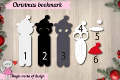Bookmark panda paper craft template 3d svg kids craft Product Image 3