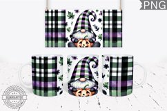 Halloween Gnome Mug Wrap Sublimation - Halloween PNG Product Image 1