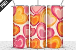 Lovely Hearts Tumbler Design | Valentine&#039;s Day Tumbler Wrap Product Image 1